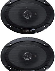 Kenwood KFC-6966S 6 x 9 Inch 400-Watt 3-Way Flush Mount Coaxial Car Speaker Easy Installation - Pair